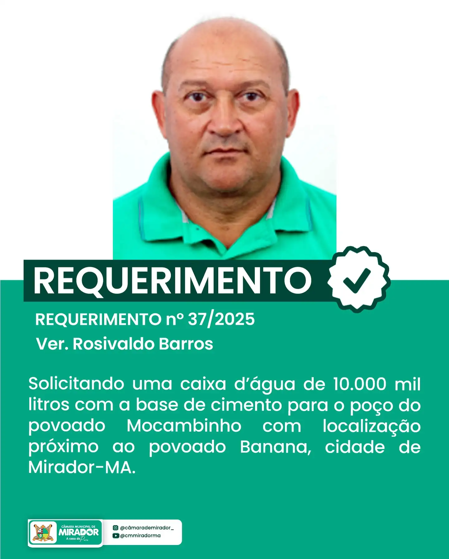 Foto 4 – Resumo da Última Sessão | Câmara Municipal de Mirador
