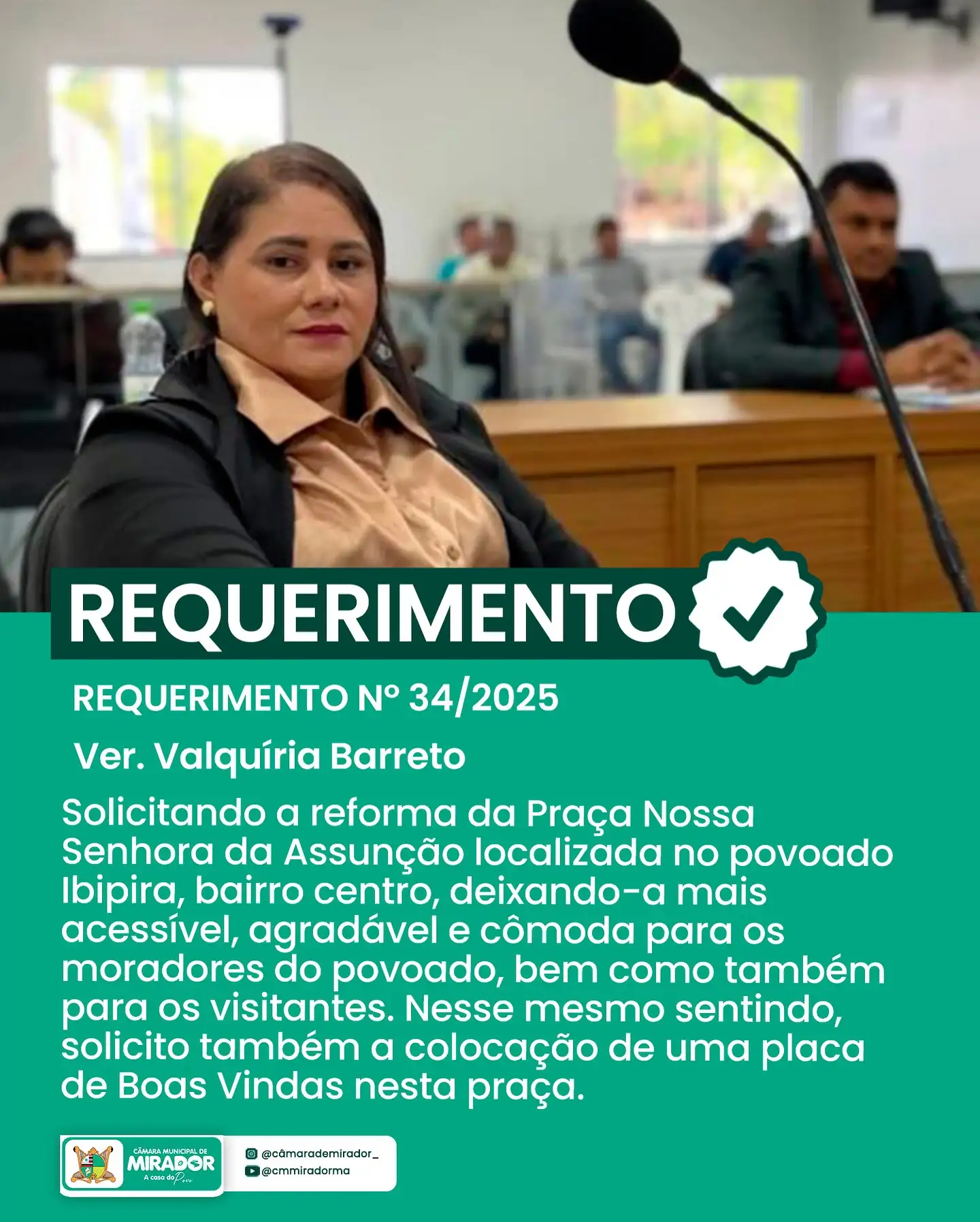 Foto 2 – Resumo da Última Sessão | Câmara Municipal de Mirador
